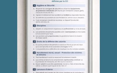 Les piliers du réglement intérieur